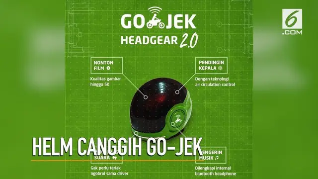 Melalui medsos resminya, Go-Jek memperkenalkan helm baru yang akan diluncurkan ke masyarakat. Helm ini diklaim memiliki banyak fasilitas canggih.