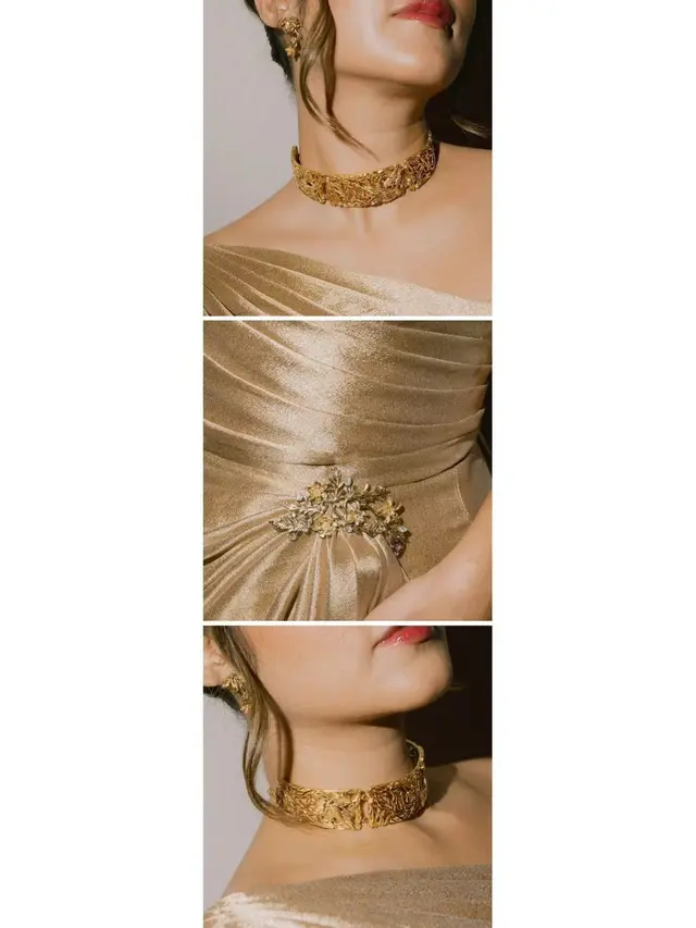 Raisa dengan tampilan emas (Instagram/raisa6690)