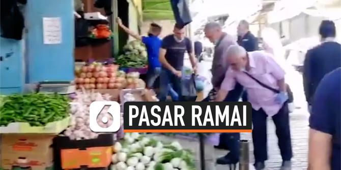 VIDEO: Sambut Bulan Ramadan, Pasar di Israel Terlihat Ramai