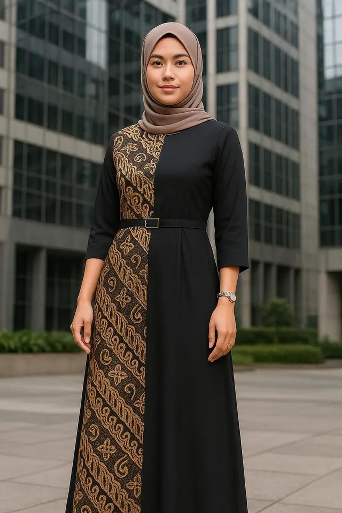 7 Gamis Batik Kantor Modern untuk Tampilan Profesional dan Stylish