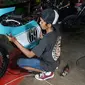 Honda CB 125 bergaya cafe racer milik Gibran. (Fajar/Liputan6.com)