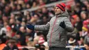 Steve Bould memulai karir kepelatihan dari Arsenal F.C. Academy pada 2001 hingga 2012 dan melanjutkan karir profesionalnya di Emirates Stadium dari 2012 hingga 2018. (AFP/Glyn Kirk)