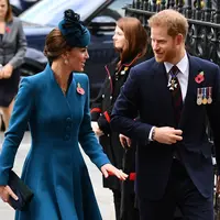 Kate Middleton dan Pangeran Harry (Daniel LEAL-OLIVAS / AFP)