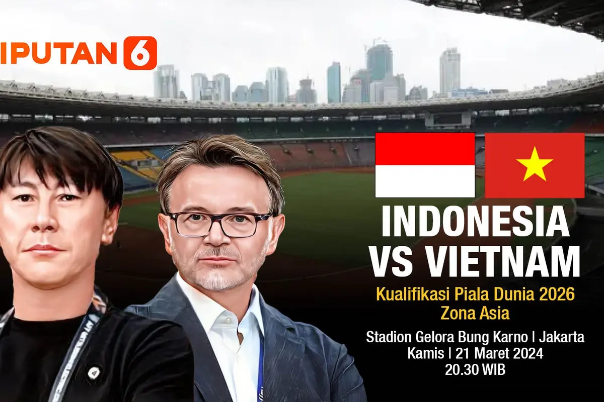 Banner Infografis Timnas Indonesia vs Vietnam di Kualifikasi Piala Dunia 2026 Zona Asia