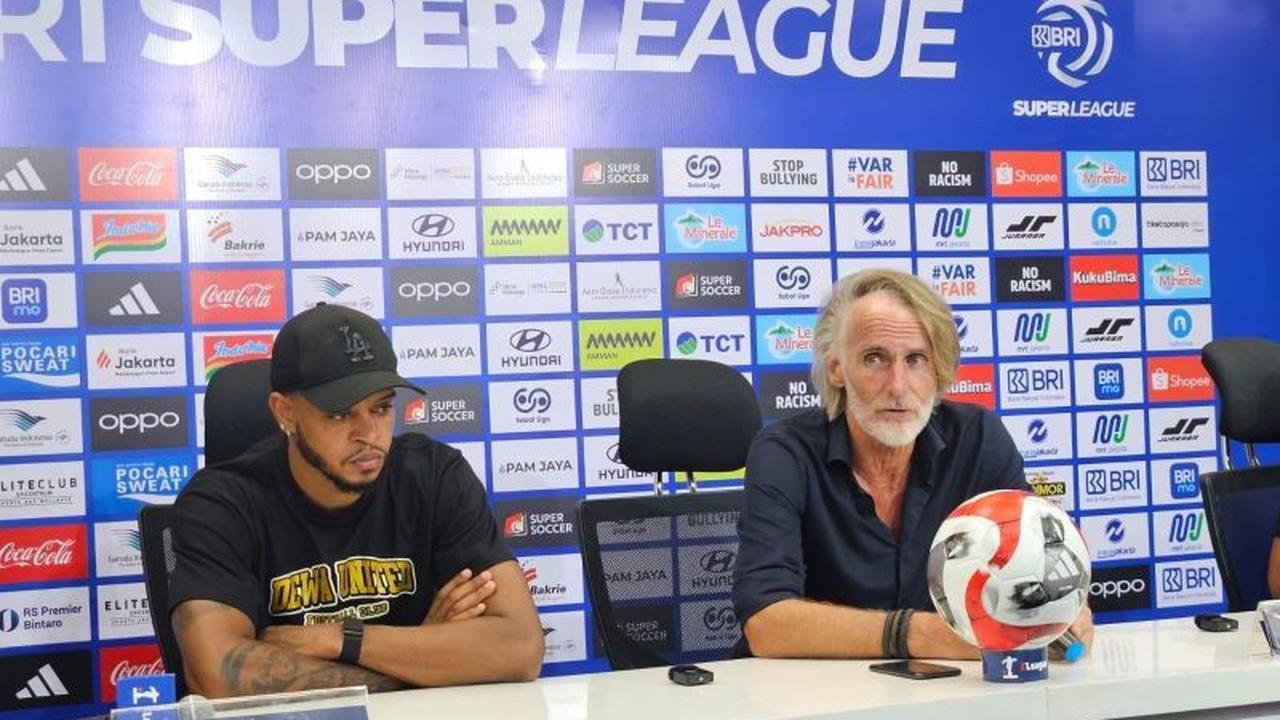 Jan Olde Riekerink Puas Kebangkitan Dewa United Usai Imbang Lawan Persija
