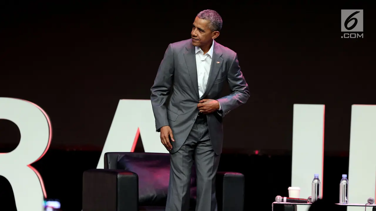Kenakan Setelan Jas, ini Gaya Obama saat Kongres Diaspora Indonesia