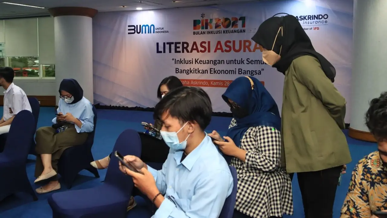 Literasi asurnasi yang dijalankan oleh PT Asuransi Kredit Indonesia atau yang lebih dikenal sebagai Askrindo. (Dok Askrindo)