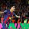 Joao Cancelo dari Barcelona merayakan kemenangan setelah memenangkan pertandingan sepak bola Liga Spanyol antara FC Barcelona dan Real Madrid yang membuat mereka menjadi juara liga Spanyol di Barcelona, Spanyol, Minggu, 10 Mei 2026. (Foto AP/Joan Monfort)