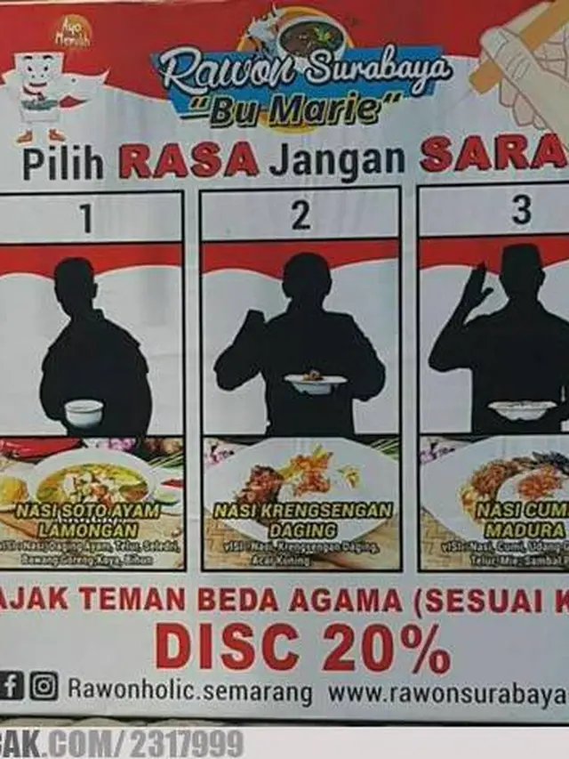 6 Spanduk Jualan Rawon Ini Absurd Banget, Ide Marketing Kocak