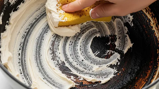 Membersihkan Panci Enamel yang Gosong (Image by Gemini AI)