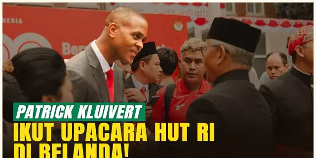 VIDEO: Momen Langka! Patrick Kluivert Rayakan HUT ke-80 RI di Belanda