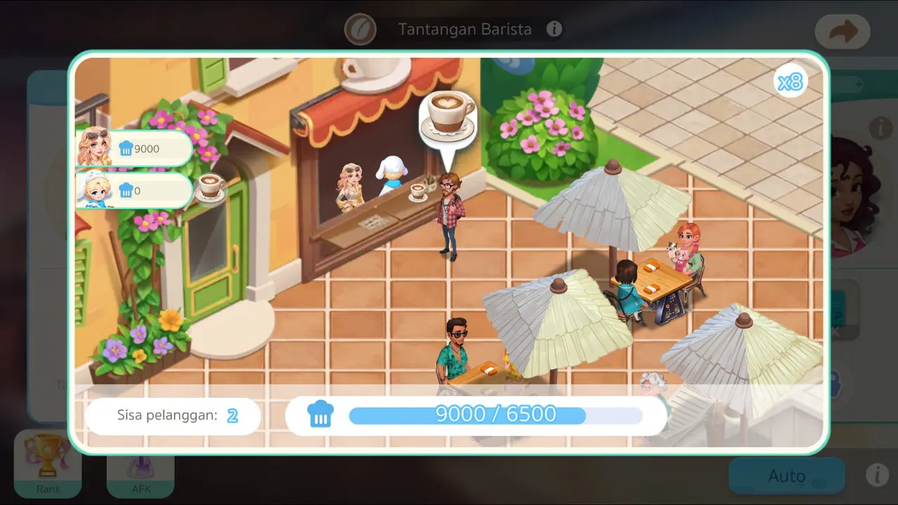 Game simulator Hello Café: Cafe Impianmu. Credit: VNG Games