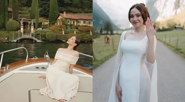 Sama-sama romantis banget, ini 6 potret beda lamaran Syifa Hadju dan Alyssa Daguise di Eropa