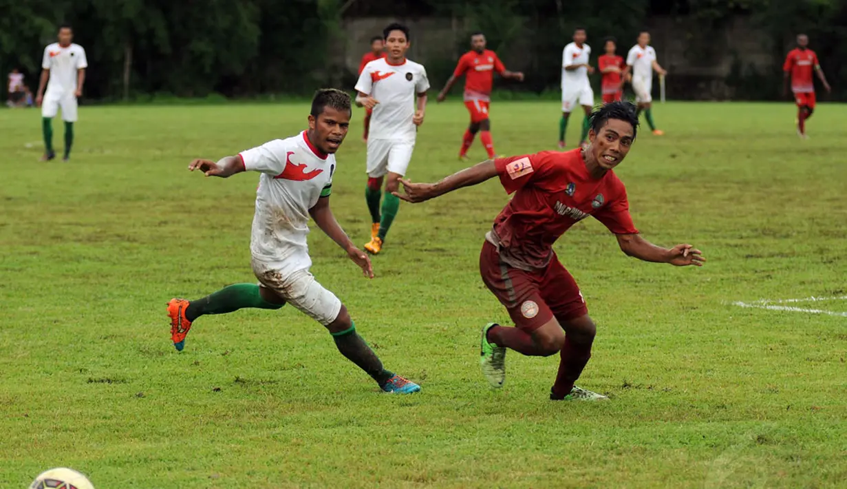 Timnas U-23 Indonesia menjalani laga uji coba melawan Martapura FC di National Youth Training Centre, Sawangan, Depok (4/1/2015). (Liputan6.com/Helmi Fithriansyah)