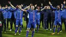 Islandia membuat kejutan lolos ke putaran final Piala Dunia 2018 setelah menyalip Kroasia di puncak klasemen dengan raihan 22 poin, atau unggul 2 poin dari Kroasia. (AP/Brynjar Gunnarsson).