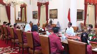 Presiden Joko Widodo saat menerima kunjungan pengurus Federasi Panjat Tebing Indonesia (FPTI) di Istana Negara, Jakarta, pada Rabu, 21 September 2022. (Istimewa/Biro Pers, Media, dan Informasi Sekretariat Presiden)
