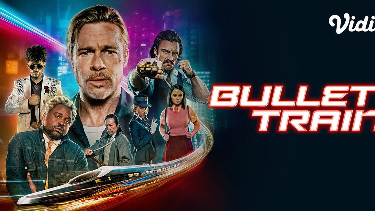 Sinopsis Film Hollywood Bullet Train di Vidio: Aksi Gila Brad Pitt di Kereta Tercepat Jepang