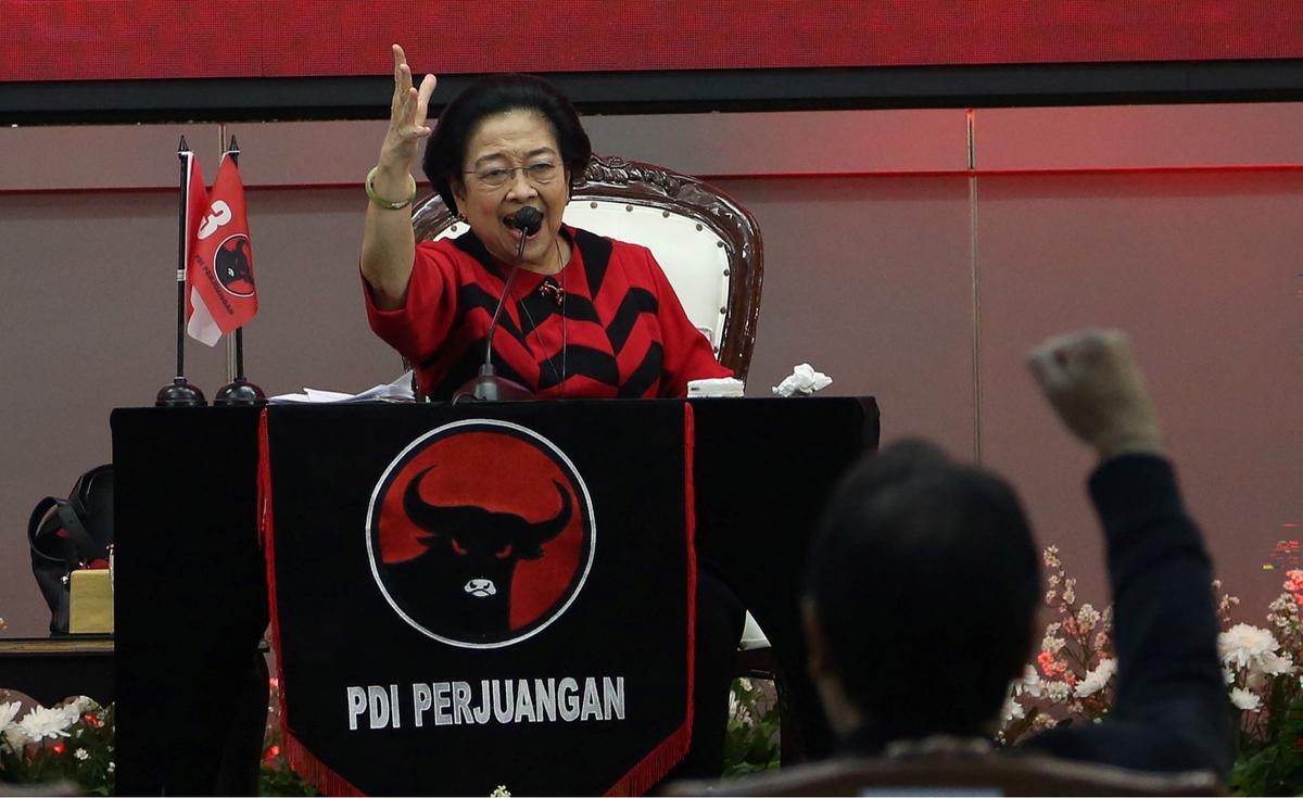 Megawati Pidato di HUT ke-52 PDIP