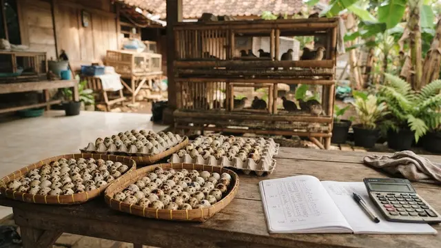 Hitung Hasil Ternak Setelah Satu Bulan