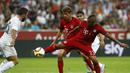 Aksi Arturo Vidalam dalam final Audi Cup 2015 yang berlangsung di Stadion Allianz Arena, Munchen, Jerman. Kamis (6/8/2015) dini hari WIB. (Reuters/Michaela Rehle)