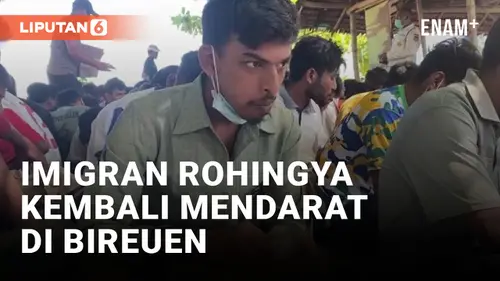 VIDEO: Masuk ke Pemukiman Warga, Imigran Rohingya Dievakuasi ke Balai Nelayan