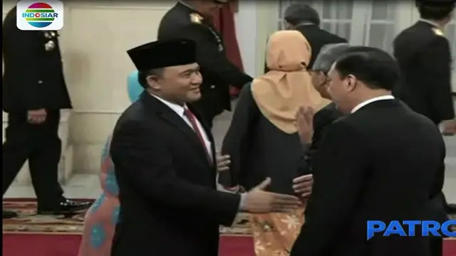Jokowi melantik Irjen Polisi Heru Winarko sebagai Kepala BNN di Istana Negara, Jakarta, pada Kamis pagi, 1 Maret 2018.