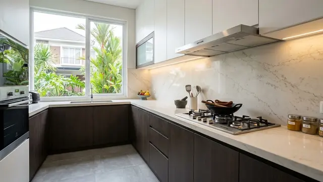 Material Backsplash Dapur yang Tidak Mudah Terlihat Kotor