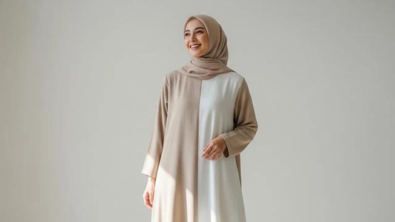10 Inspirasi Model Gamis Beige & Putih Minimalis untuk Ramadan 2026, Pancarkan Keanggunan