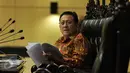 Ketua DPD RI Irman Gusman menjadi pembicara, Jakarta, (24/2). UU Tapera tidak menempatkan pemerintah sebagai pihak yang bertanggung jawab mengelola dana perumahan dan  semangat filosofinya bertolak belakang dengan UU PKP. (Liputan6.com/JohanTallo)