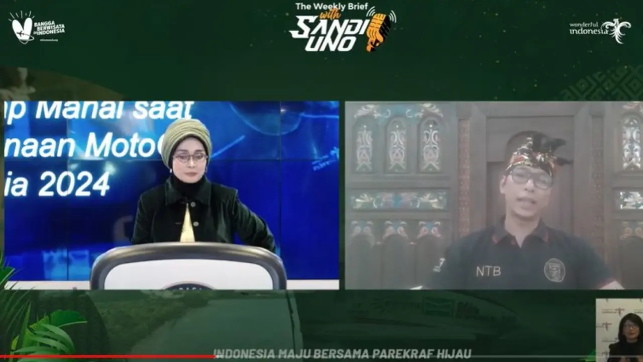 Adyatama Kepariwisataan dan Ekonomi Kreatif Ahli Utama Kemenparekraf Nia Niscaya dalam Weekly Press Briefing, Senin, 30 September 2024