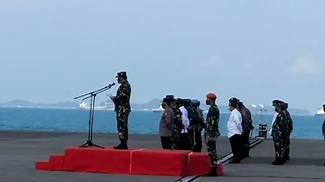 Panglima TNI memberangkatkan 119 prajurit TNI dalam Misi Perdamaian PBB di Libanon. (Foto: Liputan6.com/Ajang Nurdin)