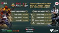 Saksikan Live Streaming IESF 14th World Esports Championship 2022 di Vidio 7-8 Desember