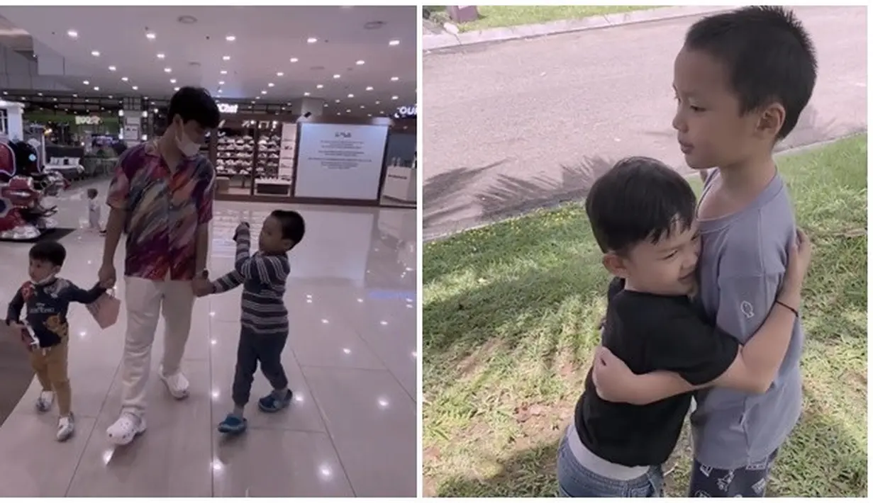 Kompak meski beda ayah dan ibu, kedekatan Yusuf dan Zayn bak saudara kandung. Terlepas dari permasalahan orangtuanya, Yusuf dan Zayn didoakan selalu hangat dan menjalin hubungan persaudaraan hingga beranjak dewasa. Yusuf lahir tahun 2017, sementara Zayn lahir tahun 2019. Terpaut usia 2 tahun, Yusuf dan Zayn sudah memperlihatkan kekompakan sejak kecil. (Liputan6.com/IG/@alvin_411)