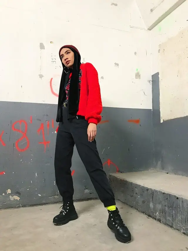 Gaya hijab Yuna Zara'ai.