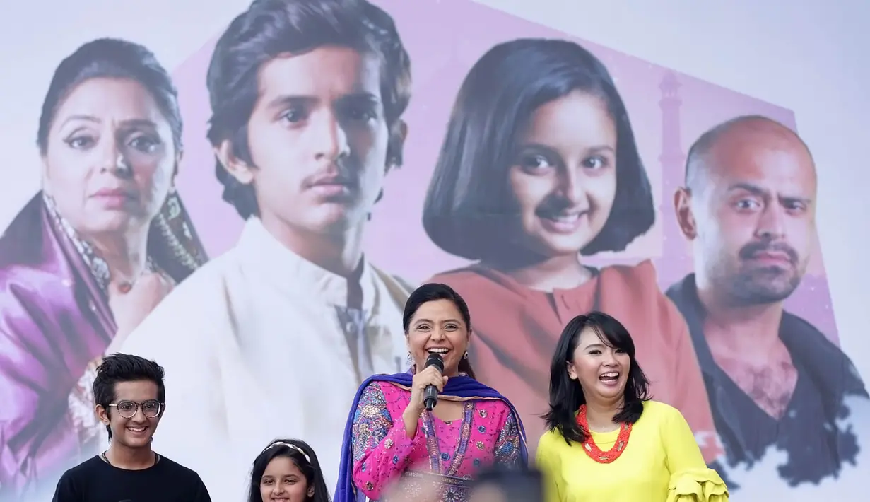 Kolaborasi pemain India dan Indonesia itu menjadi salah satu acara yang mendapat perhatian dari masyarakat pencinta serial melalui layar kaca. (Bambang E. Ros/Bintang.com)