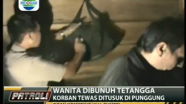 Wanita Dibunuh Tetangga, Korban Tewas Ditusuk di Punggung