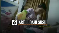 Hal menjijikan terjadi setelah perempuan itu selesai menuangkan susu ke dalam botol.