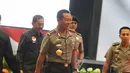Kapolri Jendral Sutarman hadir dalam koordinasi (rakornas) Pemantapan Pelaksanaan Pemilihan Presiden dan Wakil Presiden 2014 di Sentul International Convention Center, Bogor, Selasa (3/6/2014) (Liputan6.com/Faizal Fanani)