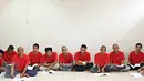 Narapidana mengikuti kelas seusai peluncuran Rehabilitasi Sosial Therapeutic Community di Lapas Narkotika Kelas II A, Jakarta, Senin (10/5). Program ini berlangsung selama 12 pekan untuk merehabilitasi 700 narapidana. (Liputan6.com/Immanuel Antonius)