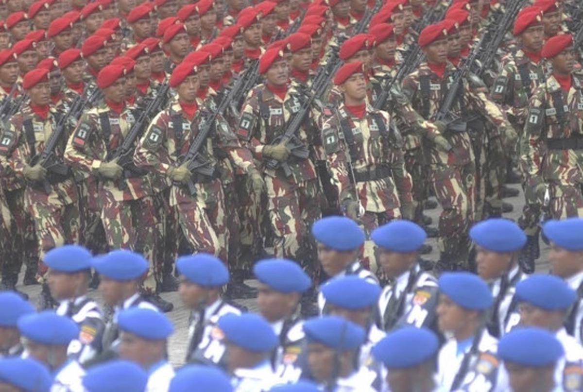 Aksi tiga pasukan elit di HUT TNI ke-70