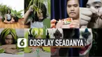 Biasanya menirukan cosplay idola harus menyiapkan dan butuh biaya lebih. Tetapi berbeda dengan yang satu ini. Ia menirukan gaya cosplay dengan barang seadanya.