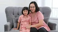 Gwen, seorang anak down syndrome berusia enam tahun yang ceria dan penuh semangat dan mampu menembus keterbatasannya bersama Novakid/Istimewa.