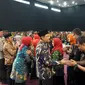 momen Halalbihalal Wali Kota Pasuruan, Drs H Saifullah Yusuf (Gus Ipul), beserta Wawali Adi Wibowo, STP, M.Si (Mas Adi) bersama jajaran ASN Pemkot Pasuruan di Gedung Kesenian Darmoyudo, pada Selasa (16/4) pagi.