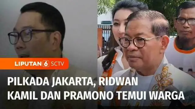 VIDEO: Ridwan Kamil dan Pramono Temui Warga, Ngaku Siap untuk Berdebat