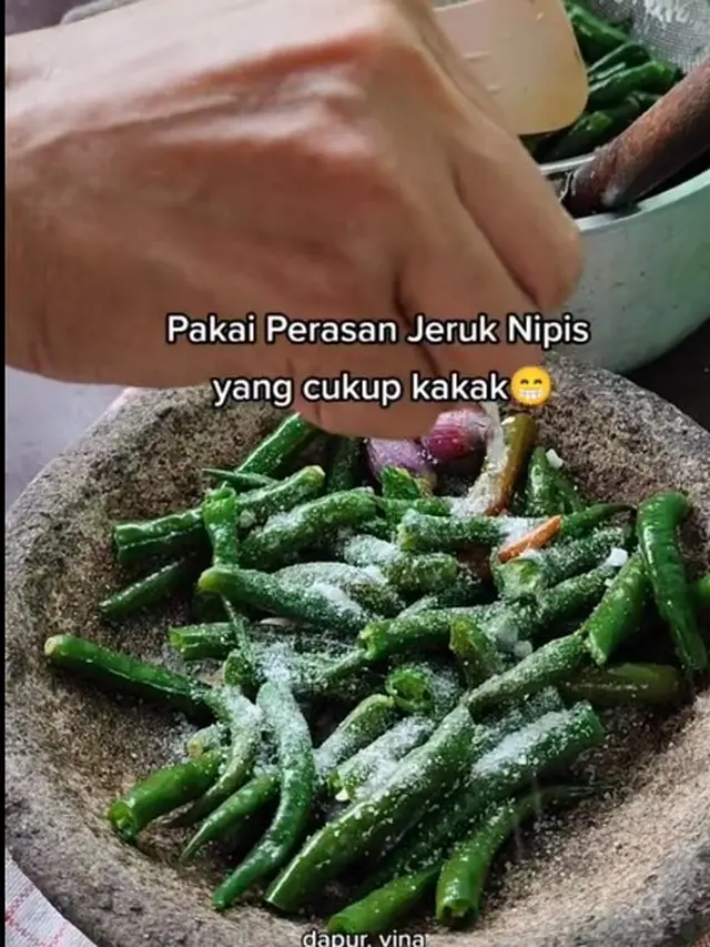 Tambah 2 Bahan Dapur, Ini Cara Bikin Sambal Hijau Agar Tetap Segar