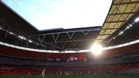Stadion Wembley, akan menjadi venue penyisihan Grup D, semifinal, dan final Euro 2020 (Euro 2021). (AFP/Richard Heathcote)