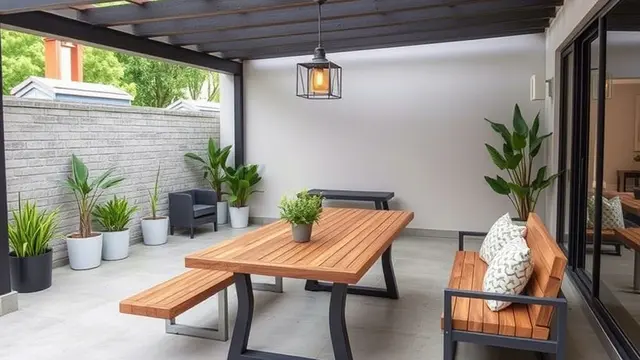 desain teras rumah ala kafe (ilustrasi by qwen.ai)