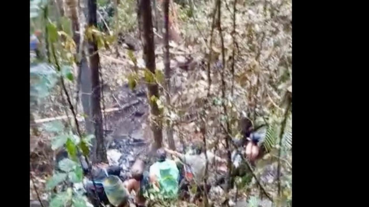 Helikopter Jatuh di Kalsel Ditemukan Terbakar Hangus