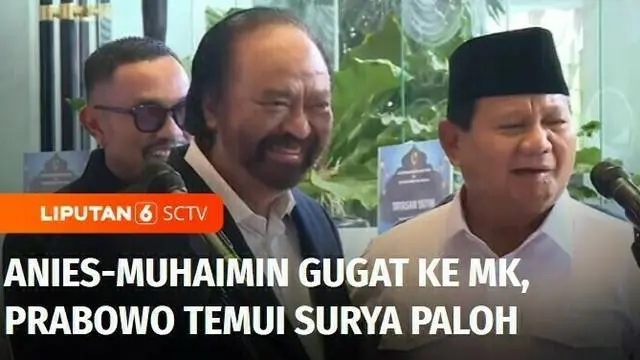 Presiden terpilih, Prabowo bertamu ke Nasdem Tower pada Jumat siang menemui Surya Paloh. Pertemuan ini menjadi kode kuat bergabungnya Partai Nasdem ke koalisi pemerintahan Prabowo-Gibran.