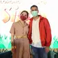 Raffi Ahmad dan Nagita Slavina Prescon animasi Lorong Waktu Si Aa di kawasan Dharmawangsa, Jakarta Selatan, Selasa (15/12/2020). (Adrian Putra/Fimela.com)